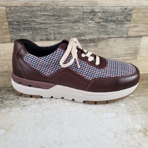 Rockport Works Pulse Tech Womens Shoes Sz 9.5 M Brown Leather‎ Comp Toe Lace Up